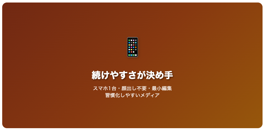 ポッドキャストはYouTubeより継続しやすい