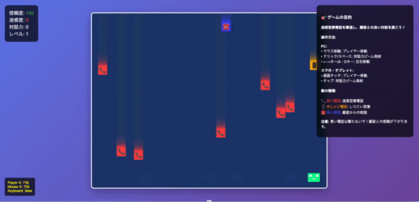 迷惑電話撃退ゲーム