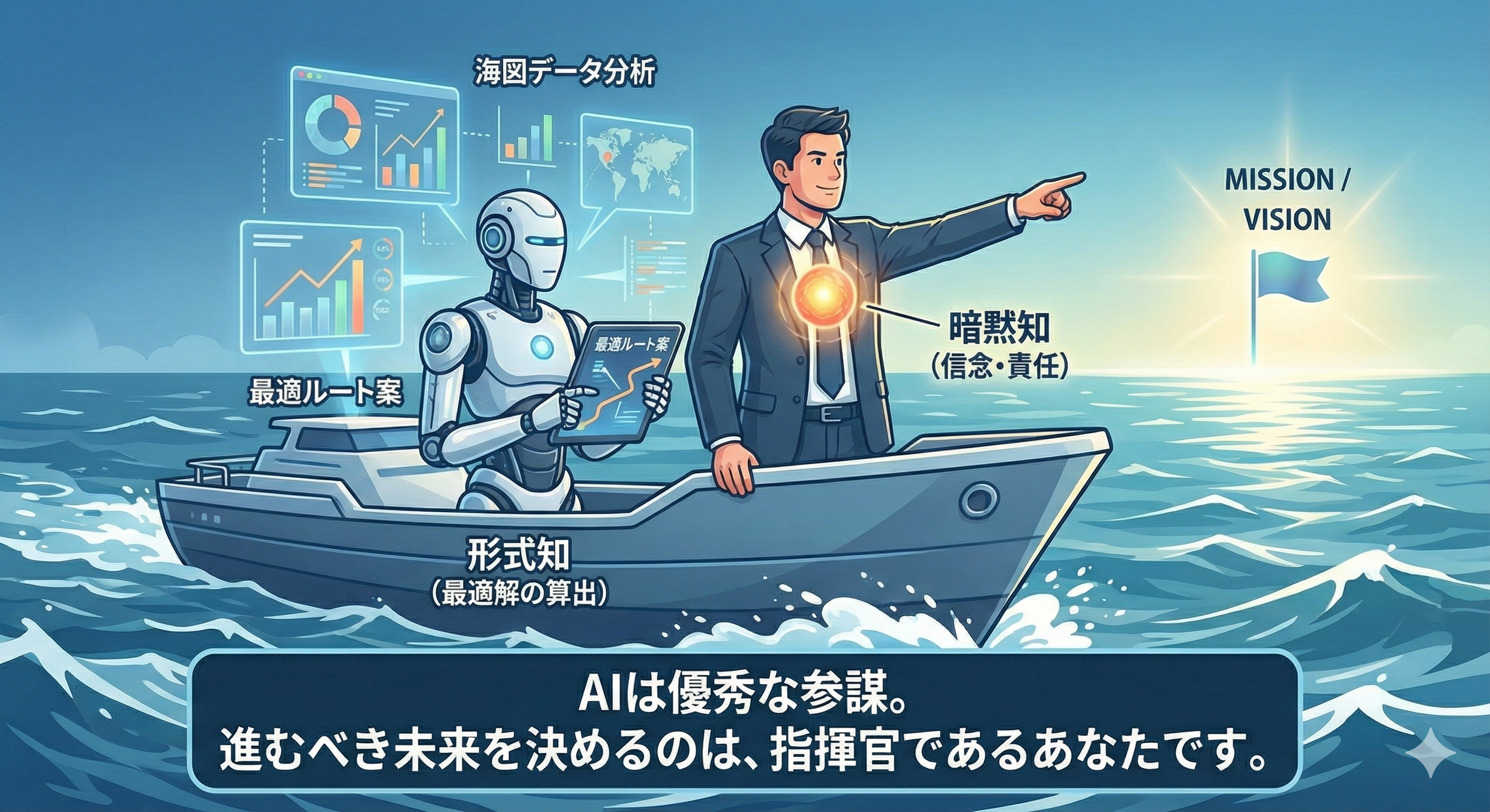 AIと人の役割は形式知と暗黙知