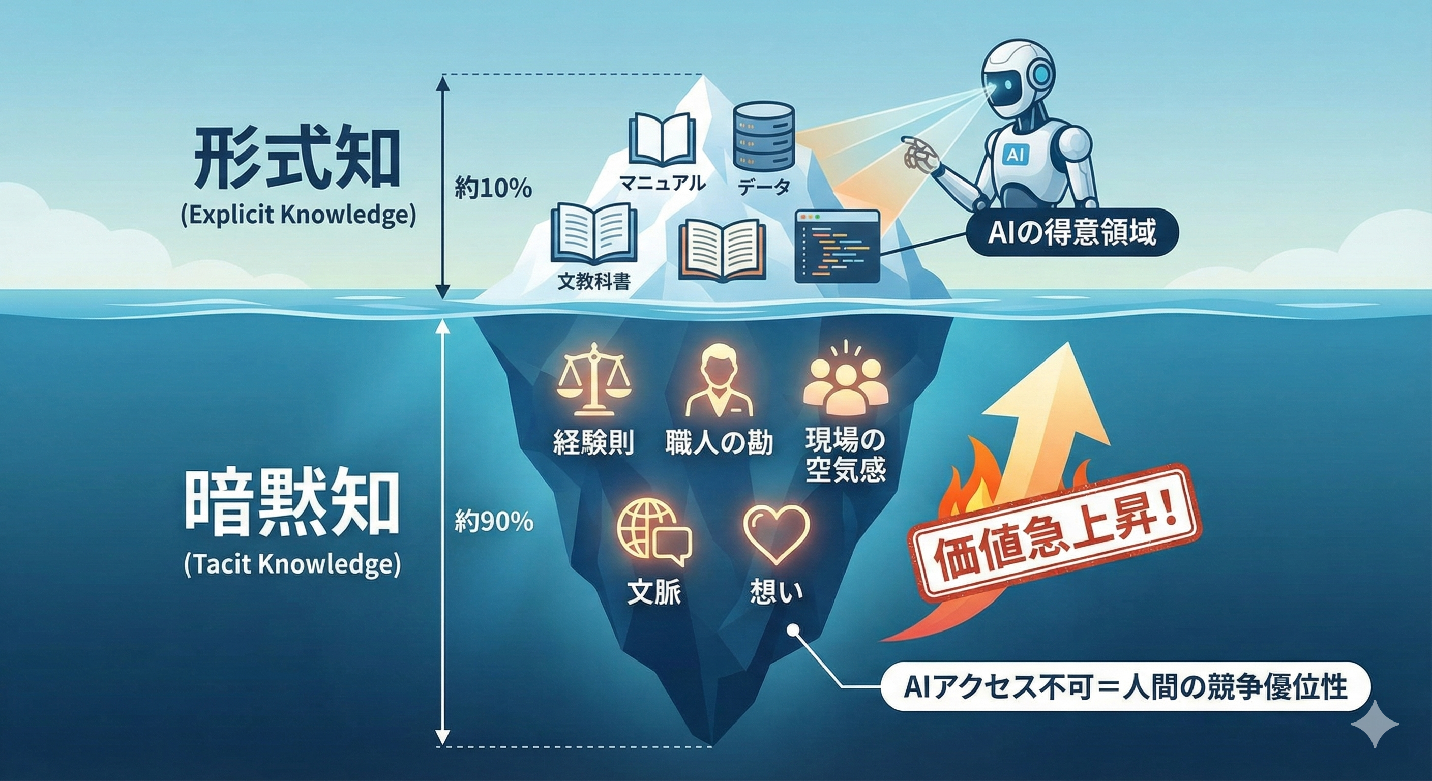 AI経営は暗黙知に価値がでる