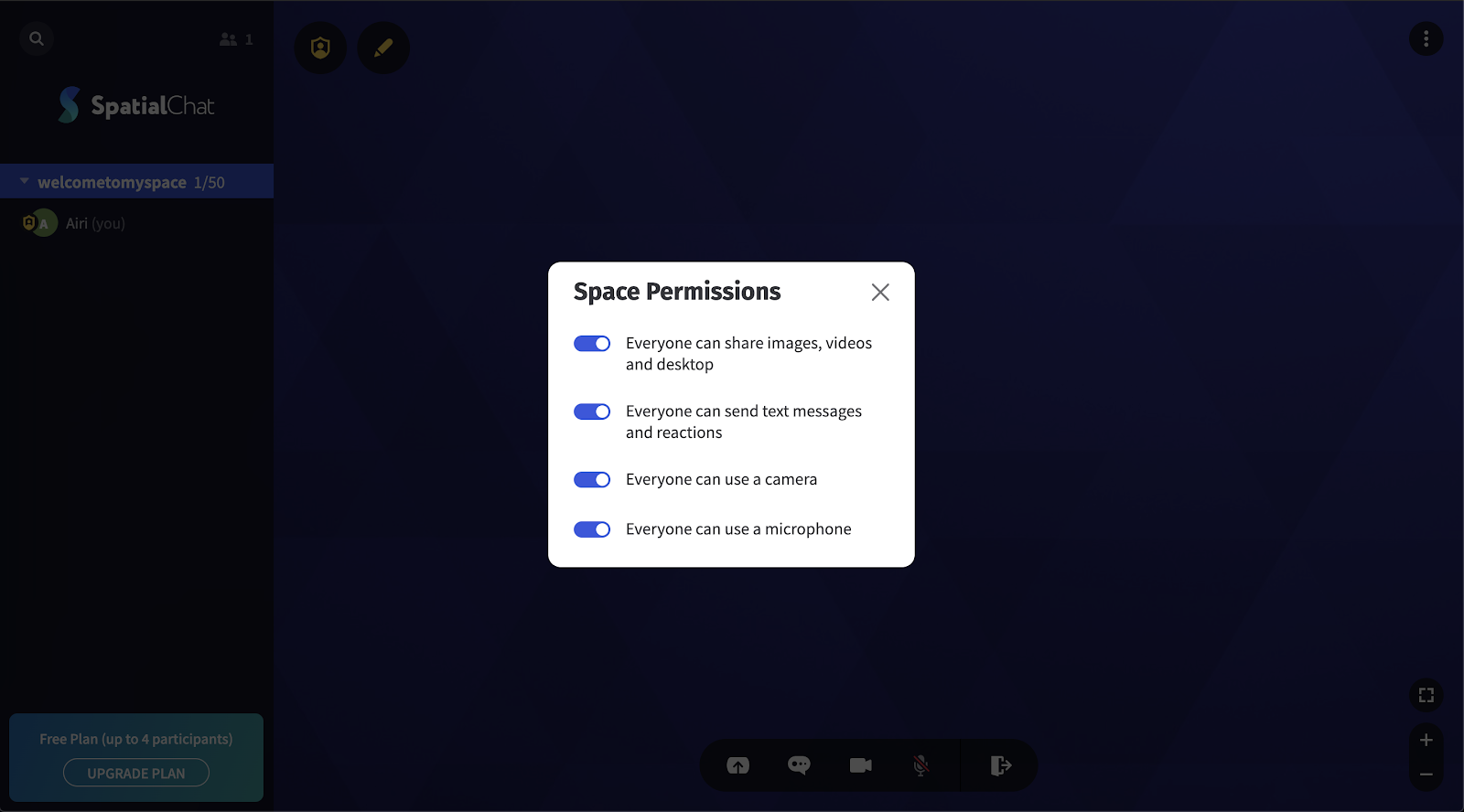 Spatial.Chat（スペチャ）最新情報！画面背景やホストの仕方や使い方