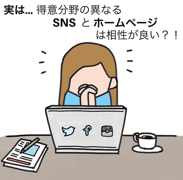 実は相性良い！？SNSとホームページ2つの集客ツールの組み合わせ1