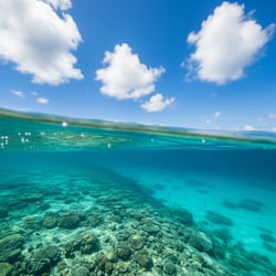 透き通った美しい海
